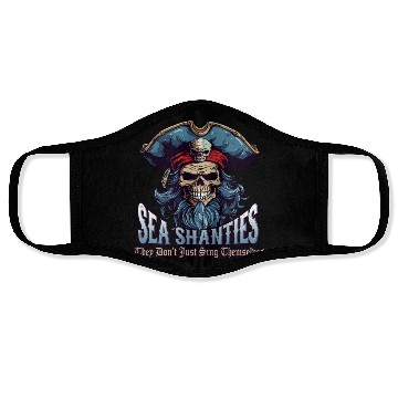 Discover Sea Shanty Sing Themselves Sea Shanty Ship Pirate Face Masks