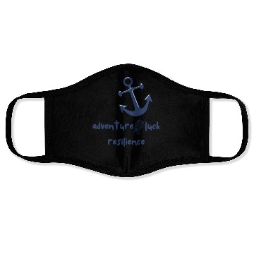 Discover Lucky Anchor Designed by Tavia Linen Face Masks