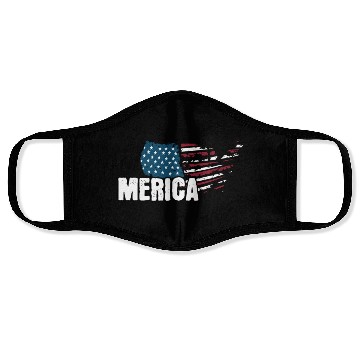 Discover MERICA 4th of July Relaxed Patriot Face Masks