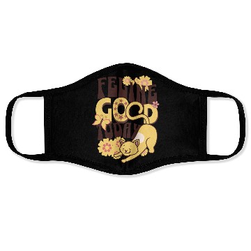 Discover feeling good cat Face Masks