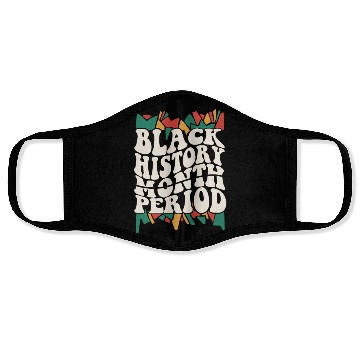 Discover Black History Month Period African American Pride Face Masks