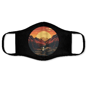 Discover Sunset Wilderness Face Masks
