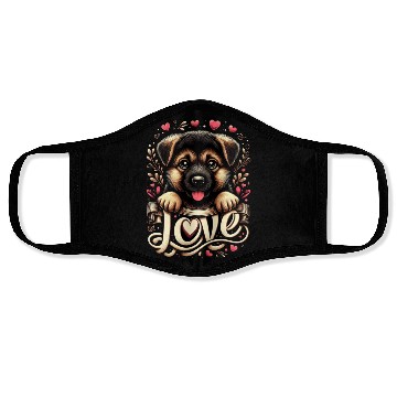Discover German shepherd puppy Face Masks