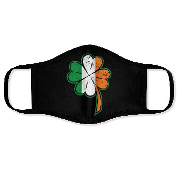 Discover Saint Patrick’s Day shamrock irish flag Face Masks