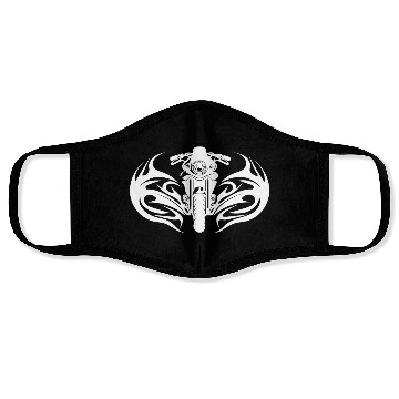 Discover Motorcycle Offroad Tattoo Flames Style Racing Face Masks