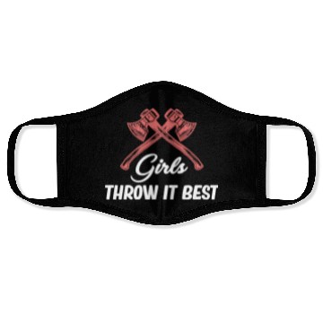 Discover Girls Throw It Best Axe Throwing Chainsaw Face Masks