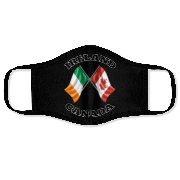 Discover Irish Canadian Ireland and Canada Flags Face Masks