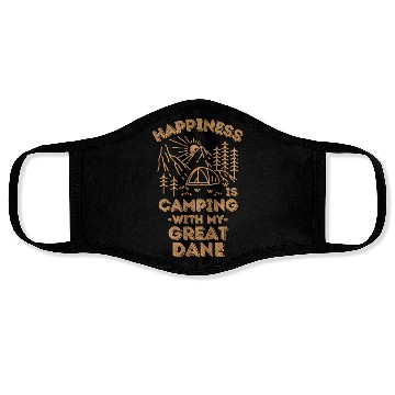 Discover Camping with great-dane Face Masks