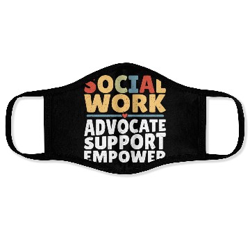 Discover Political Science Social Works LCSW Social Worker Face Masks