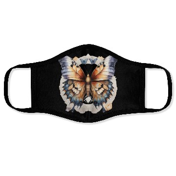 Discover Fantastic beast half butterfly half eagle Face Masks