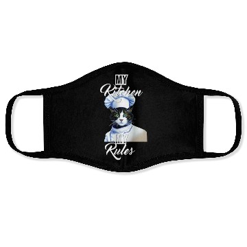 Discover cat chef Face Masks