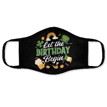 Discover Irish Birthday Celebration Festive St. Face Masks
