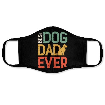 Discover Best Dog Dad Ever Face Masks