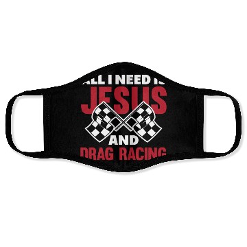 Discover Funny Drag Race Drag Racing Gift Face Masks