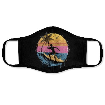 Discover Face Masks featuring a beautiful surfer