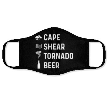 Discover Cape Shear Tornado Forecaster Gift Face Masks