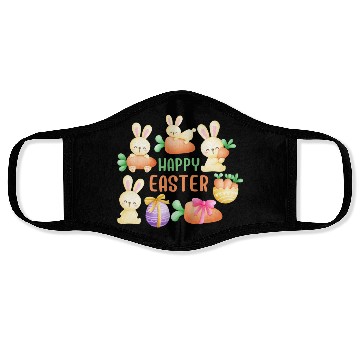 Discover Happy bunny Easter Face Masks