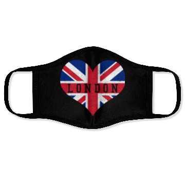Discover London England UK Souvenir Gift Face Masks
