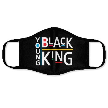 Discover Young Black King African American Face Masks