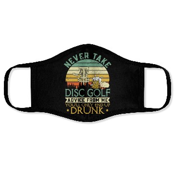 Discover Disc Golf Advice Beer Disc Golfing Face Masks