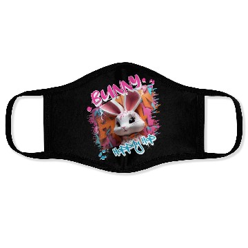 Discover Graffiti-inspired portraiture Bunny Face Masks