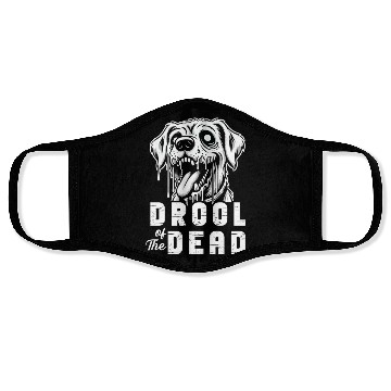 Discover Horror Dog Halloween Spooky Dog Lover Gothic Dog Face Masks