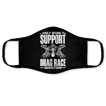 Discover Funny Drag Race Drag Racing Gift Face Masks