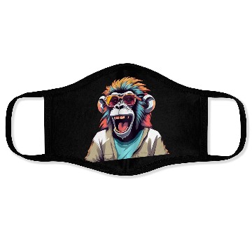Discover Retro Laughing Monkey Face Masks