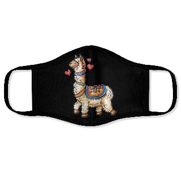 Discover llama for animals lover Face Masks