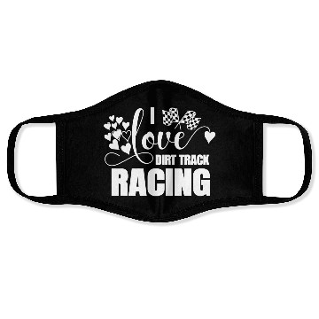 Discover Dirt Track Racing Stock Car Races Sprint Car Race Face Masks