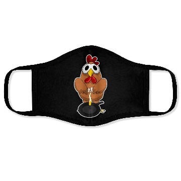 Discover Chickens Poultry Farmer Chicken Farm Face Masks