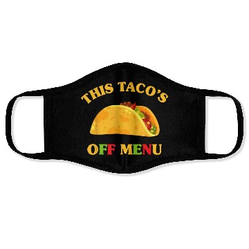 Discover Taco Face Masks Funny Wedding