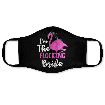 Discover I'm The Flocking Bride Flamingo Bachelorette Party Face Masks
