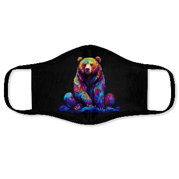 Discover Cool Wilderness Bear Face Masks