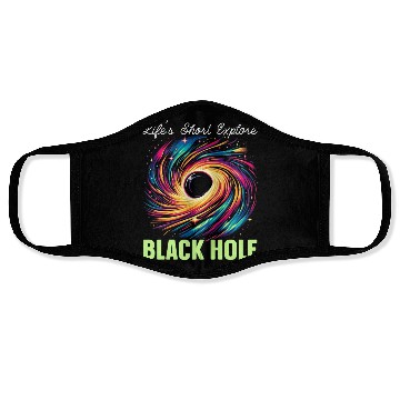 Discover Black Hole Space Universe Astronomy Astronomer Face Masks