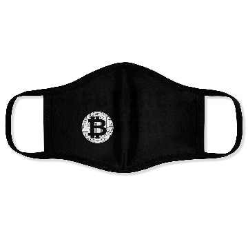 Discover Bitcoin - Future Looks So Bright - Black Font Face Masks
