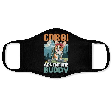 Discover Corgi Mom Dad Corgi Adventure Buddy Face Masks