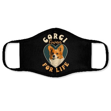 Discover Corgi Mom Dad Corgi Owner For Life Face Masks