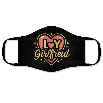 Discover I love my girlfriend Face Masks