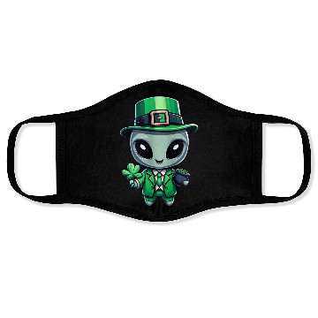 Discover St. Patrick's Day Alien Extraterrestrial Face Masks