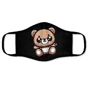 Discover Cute Kawaii Teddy Bear 1 Face Masks