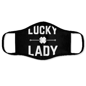Discover St Patrick's Day - Lucky Lady - Clover Face Masks