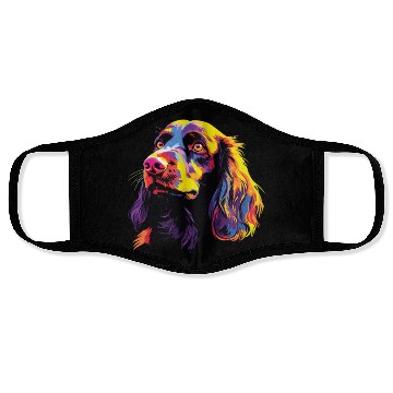 Discover Watercolor Colorful Boykin Spaniel Face Masks