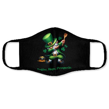 Discover Funny Saint Patricks Day Party, Dab Dance Face Masks