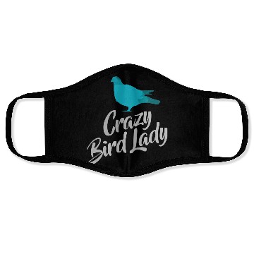 Discover Crazy Bird Lady Face Masks