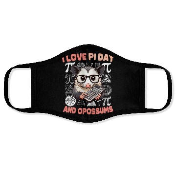 Discover Pi Day Opossum Face Masks