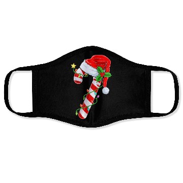 Discover Candy Cane Crew Santa Christmas Face Masks
