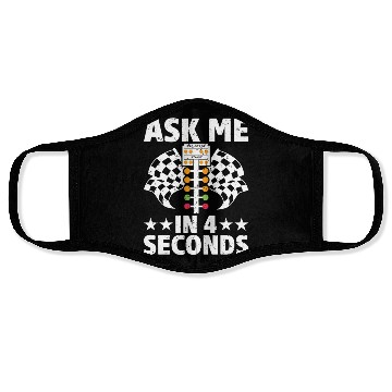 Discover Funny Drag Racing Drag Racer Face Masks