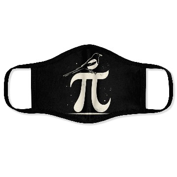 Discover Magpie Symbol Pi Day Minimal Math Bird Watching Face Masks