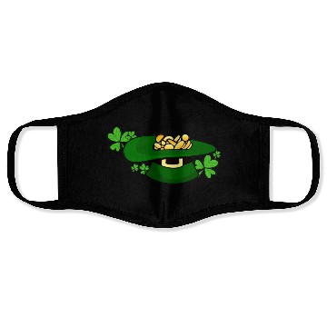 Discover St. Patrick Hat Face Masks